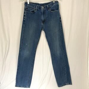 Levis 504 Jeans Mens 34x31 Straight Leg Medium Wash Stretch Vintage